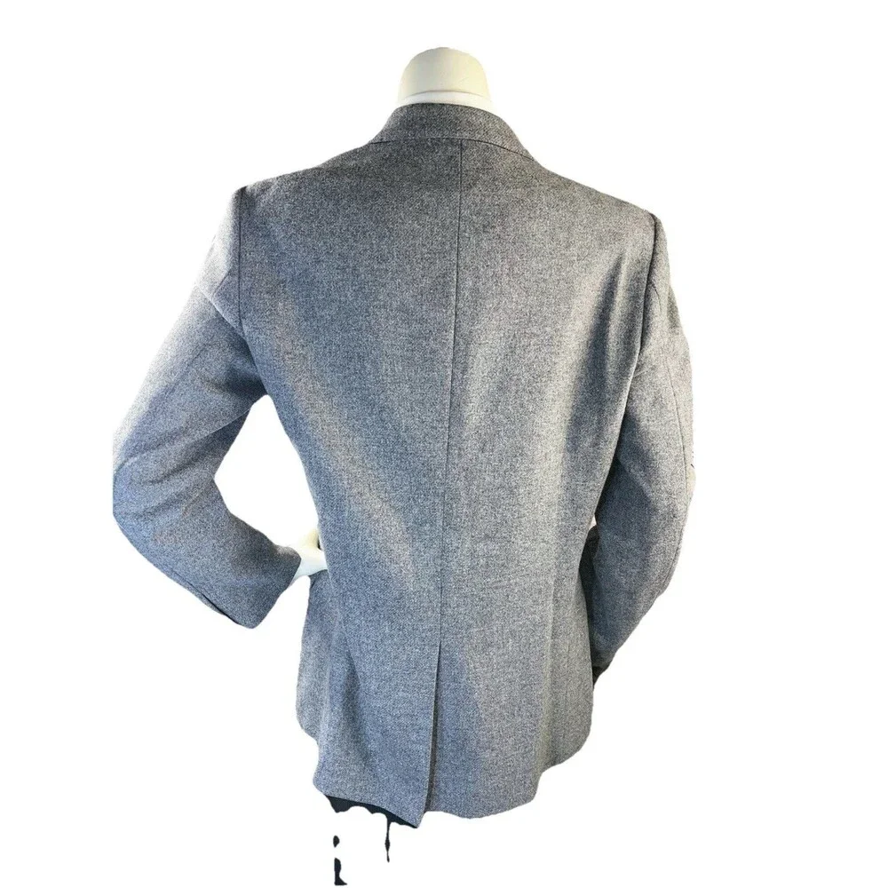 J Crew Ludlow Men 42L Authentic Yorkshire Tweed By Moon Gray Blazer 100% Wool